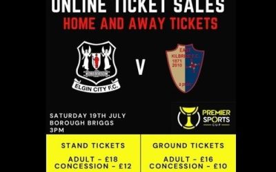 Elgin City v East Kilbride Tickets now on sale